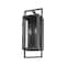 Z-Lite Lucian 2 Light Outdoor Wall Sconce, Black & Clear 598S-BK - alternate 7